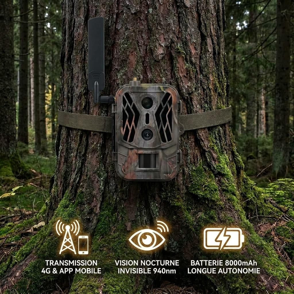 Caméra HuntVision 4G 120MP DualLens